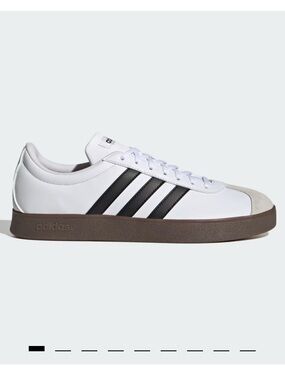 Adidas VL Court 2.0 Base Sneakers, 6, White / Black / Gum